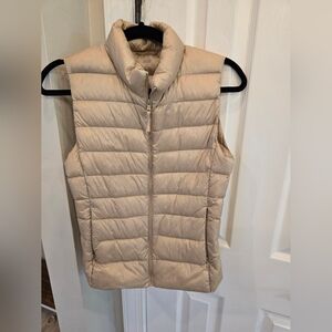 Women's Beige Puffer Jacket